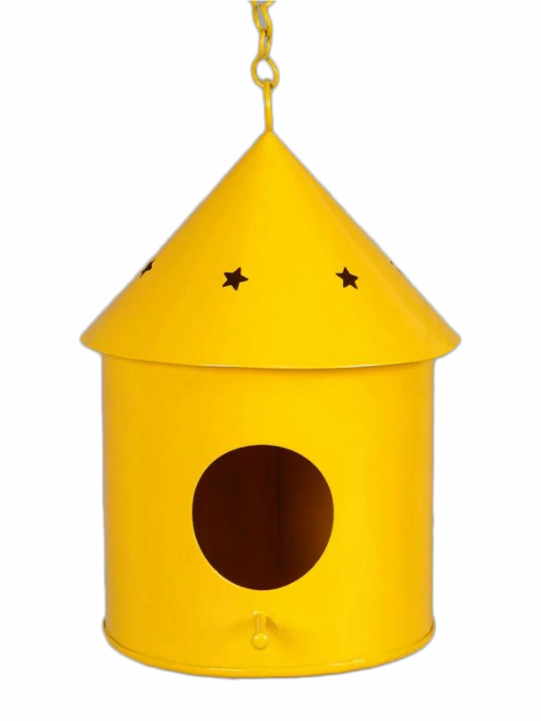 Exotic Flora Round Hut Bird House Yellow Pots & Planters 2 Exotic Flora Round Hut Bird House Yellow Pots & Planters