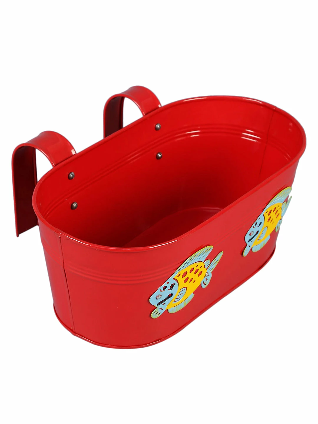 Exotic Flora Set Of Two Fish Tub Yellow & Red 3 Exotic Flora Set Of Two Fish Tub Yellow & Red